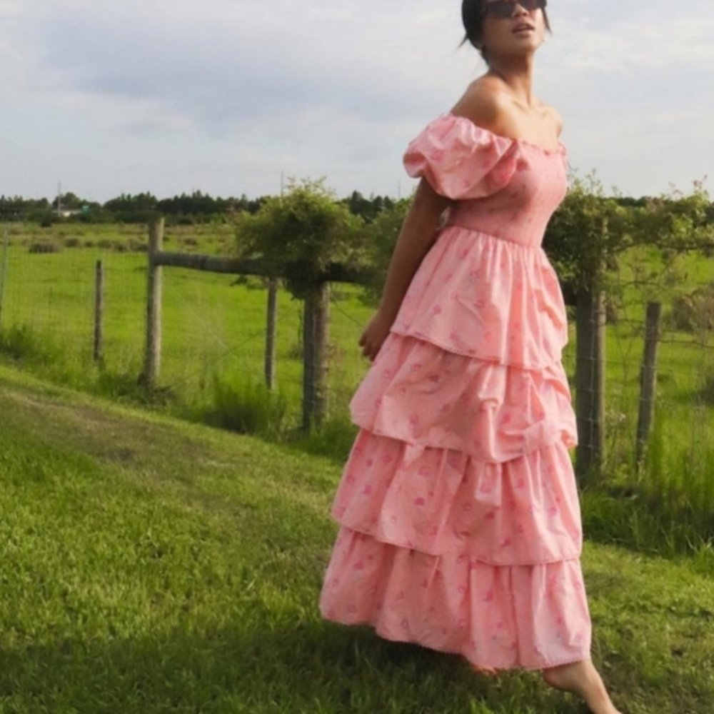 LoveShackFancy Pink Maxi Dress - Picture 3 of 3